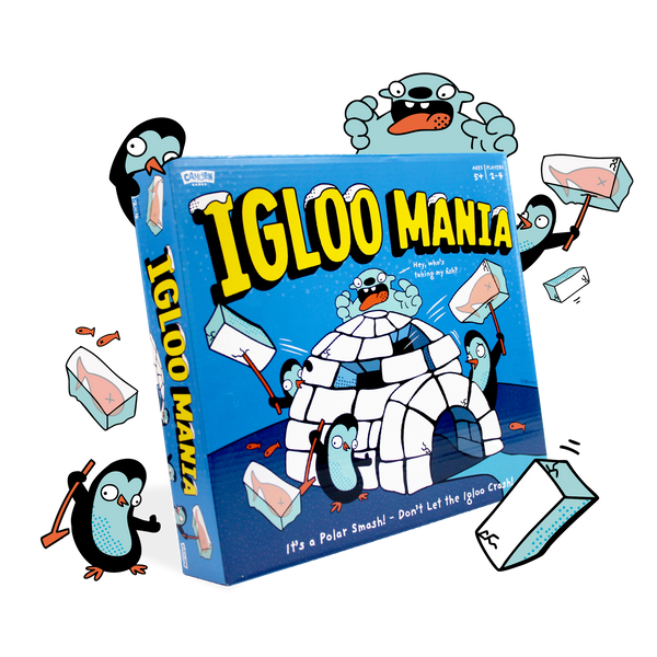 Igloo Mania skill game for kids ages 5 and up gameplay illustration